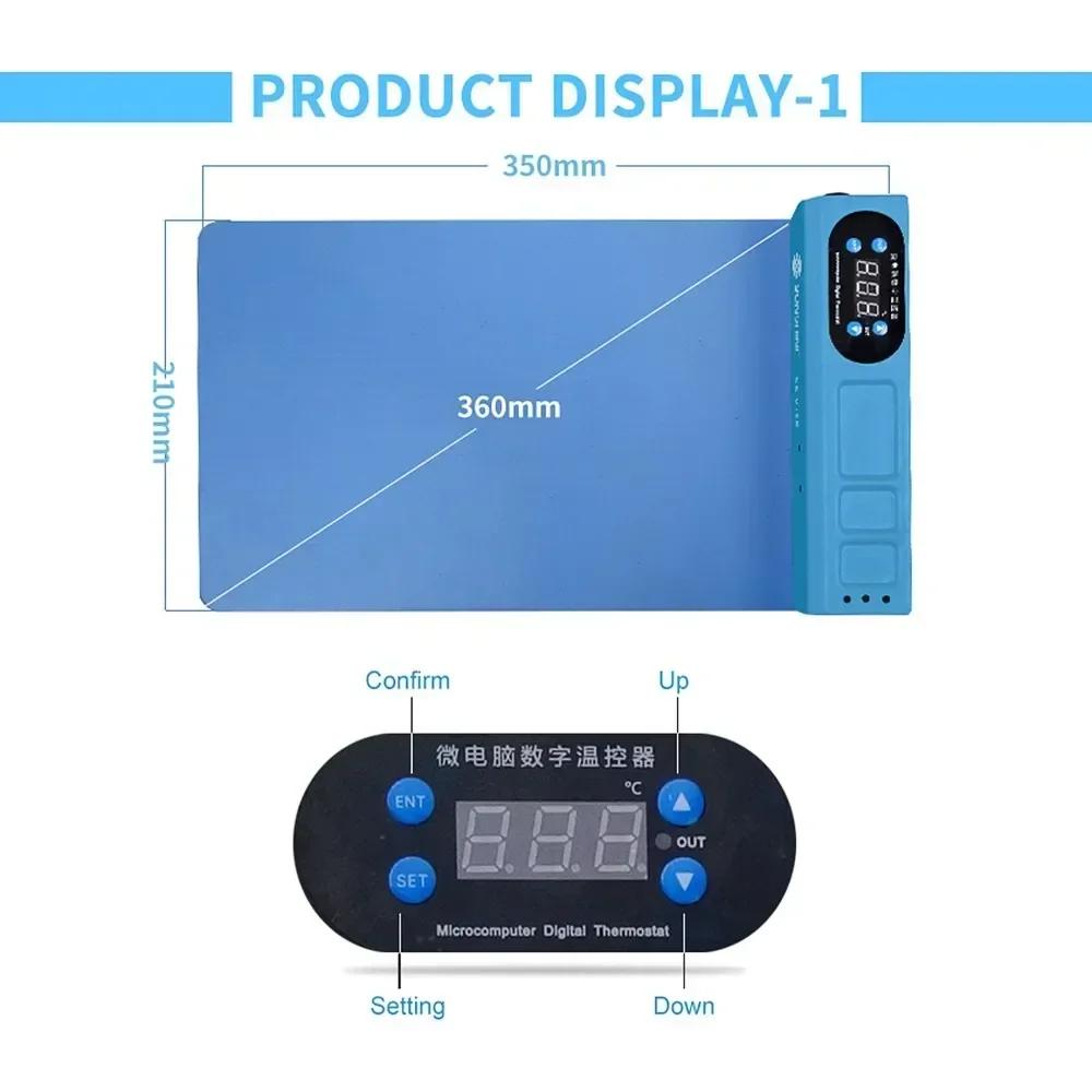 SUNSHINE S-918E LCD Dismantling Treasure Electric Heating Mat Screen Separator Removal Machine For Mobile Phones Pad Repair tool
