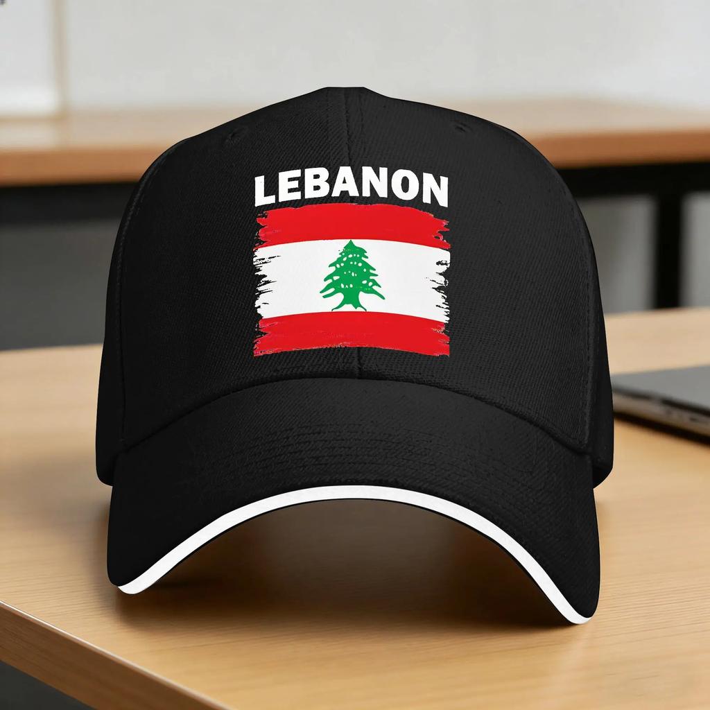 Lebanon Flag Map Sun Baseball Cap Spring Unisex Adult Smile With Love Print Trucker Hat Adjustable Running Hippie Baseball Caps