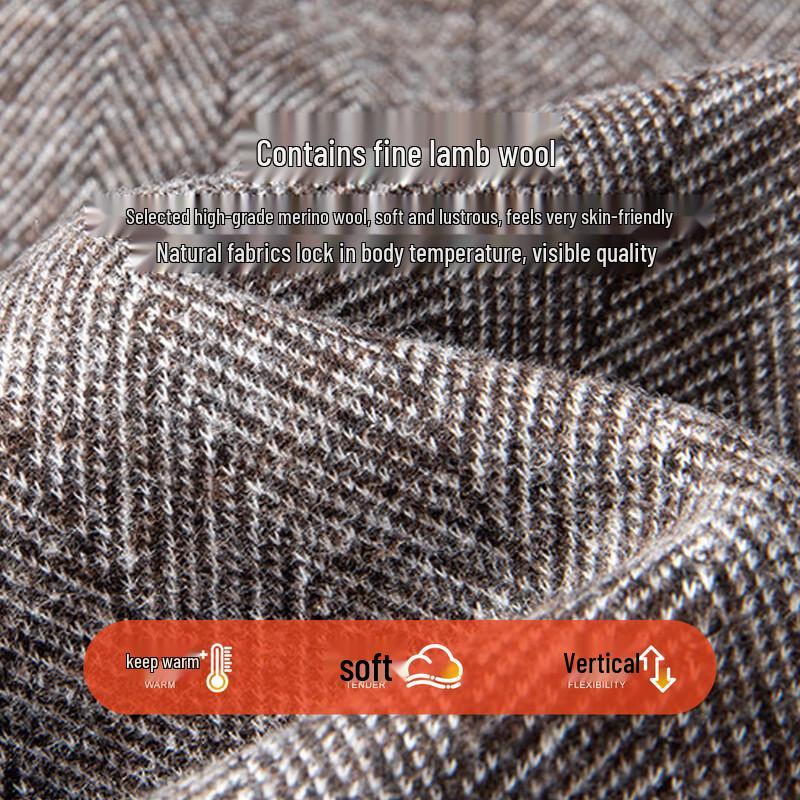 MONTAGUT Men's Wool Blend Suit Jacket