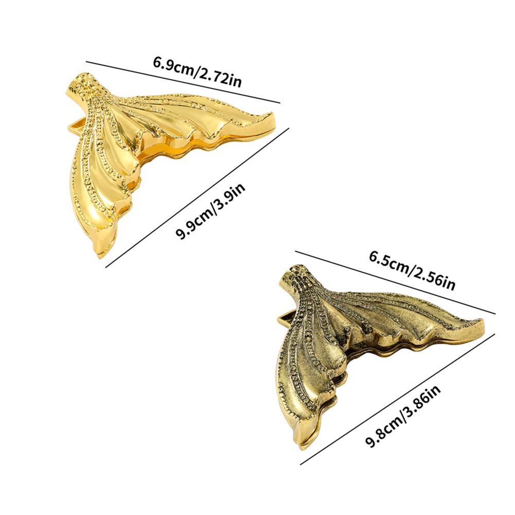 Retro Goldfish Tail Metal Book Clip Anti Folding Book Fixing Clip Multifunctional Anti Slip Book Clip Accessories