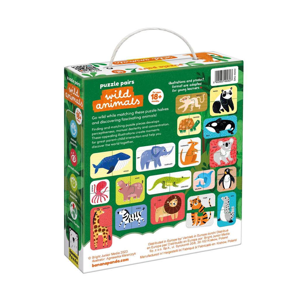 Puzzle Pairs. Wild Animals