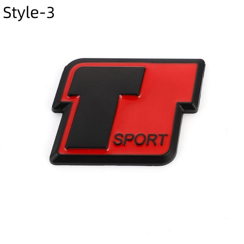 

Наклейка на автомобиль T Sport Наклейки Эмблема Значок Задний багажник Наклейки для RAV-4 Coroll-a Pra-do Tundr-a Highland-er Hiace Venza C-amry Sticker-3