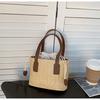 Summer Korean Woven Handbag With Pu Material For Casual Vacation Women