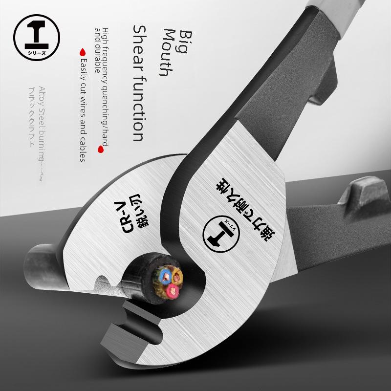 Green Forest 6-Inch Multi-Function Cable, Wire & Bolt Cutter Electrician Shears