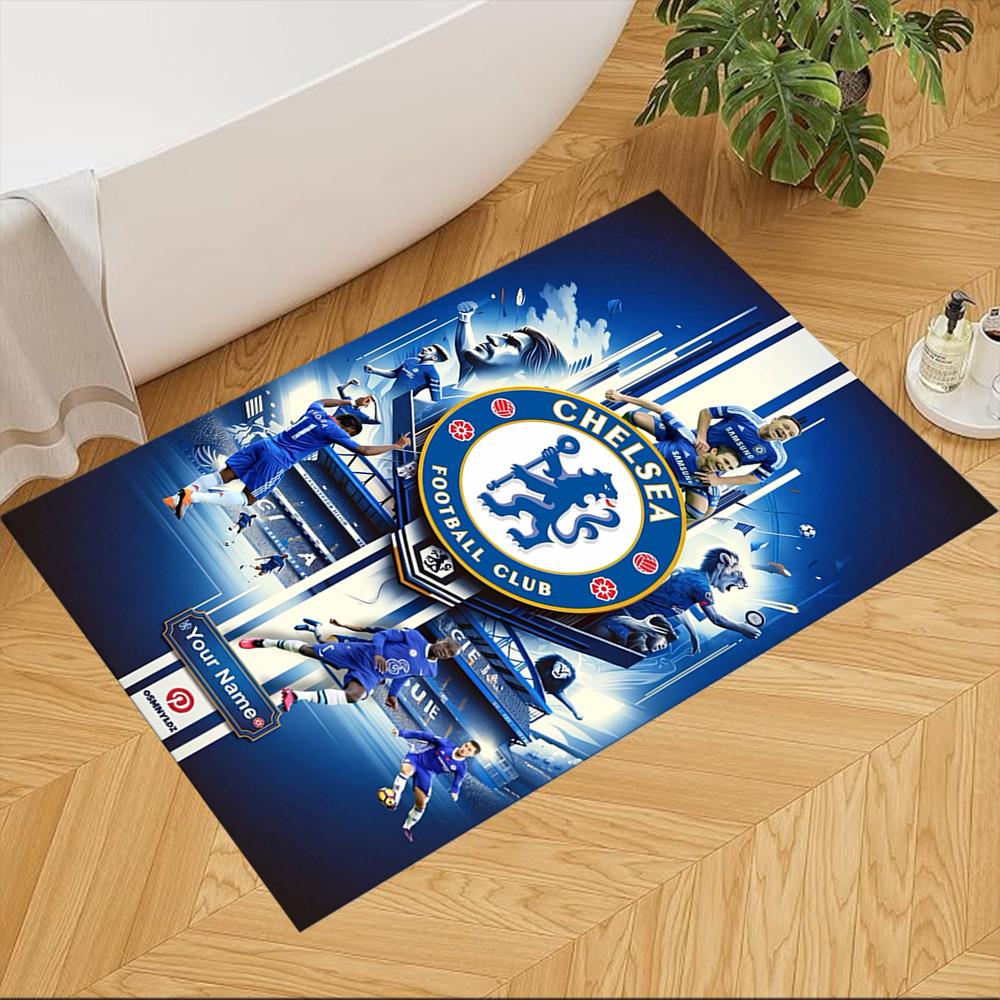 Chelsea Fc Football Player Customize Your Name Floor Rug Office Rug Perfect for Playrooms Living Rooms Dining Room Bedrooms Anti-slip Rug