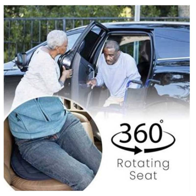 Automotive Rotating Seat Cushion For Pregnant Women And Elderly With Multifunction Mobility Support