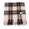 Autumn and Winter Plaid Scarf Korean Style Retro Plaid Tassel Wool Thickened Versatile Warm Shawl for Women