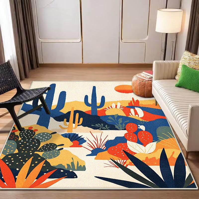 Nordic Abstract CARPET Customizable LIVE ROOM Luxury Home Decoration Bedroom Rugs Washable Antiskid Lounge Floor Mats Bedside