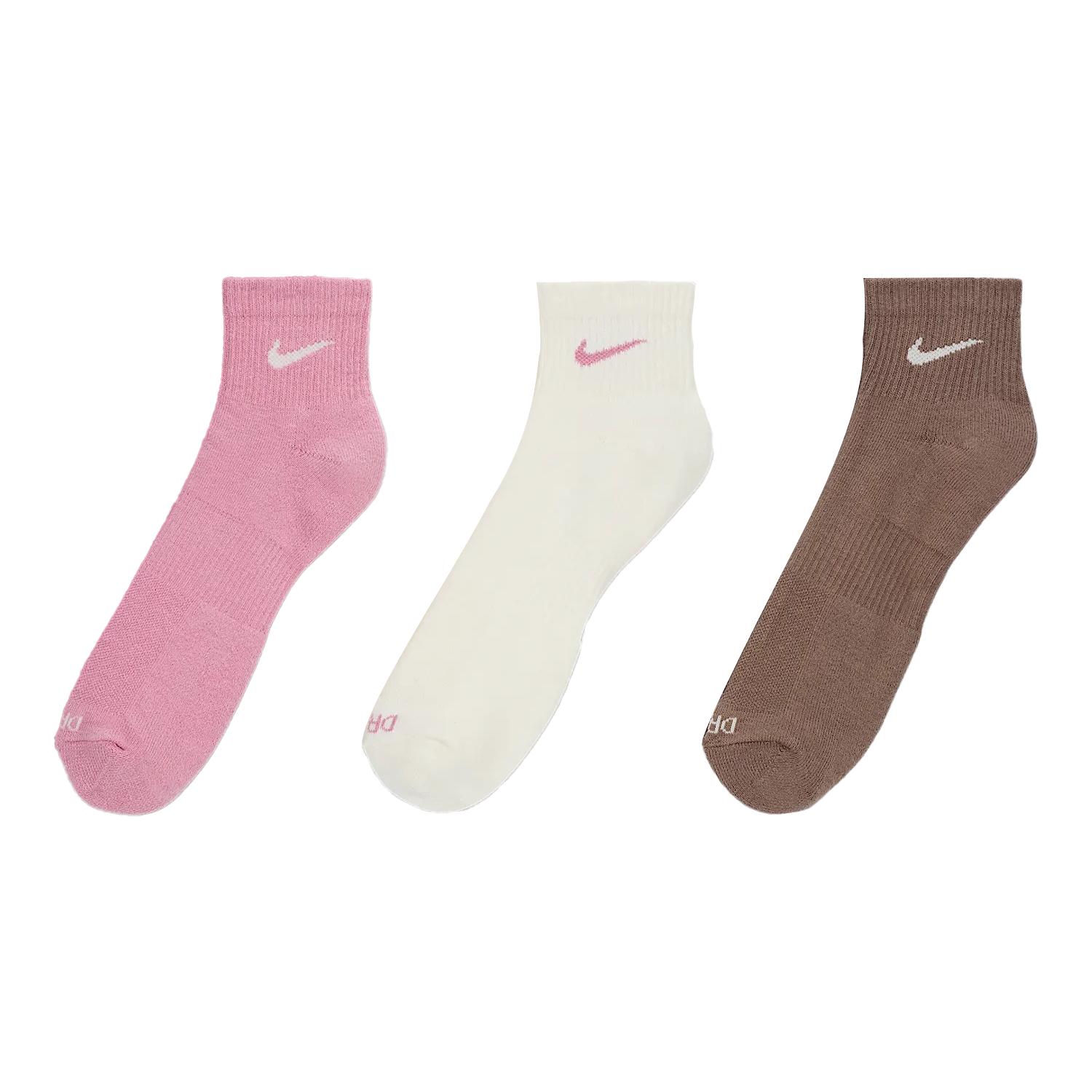 Nike Dri Fit Everyday Plus Ankle Socks Unisex 3 Pack SX6890-936 M