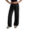 Damen Wide Leg Jogginghose Lockerer Gerader Schnitt mit Taschen für Freizeit und Sport
