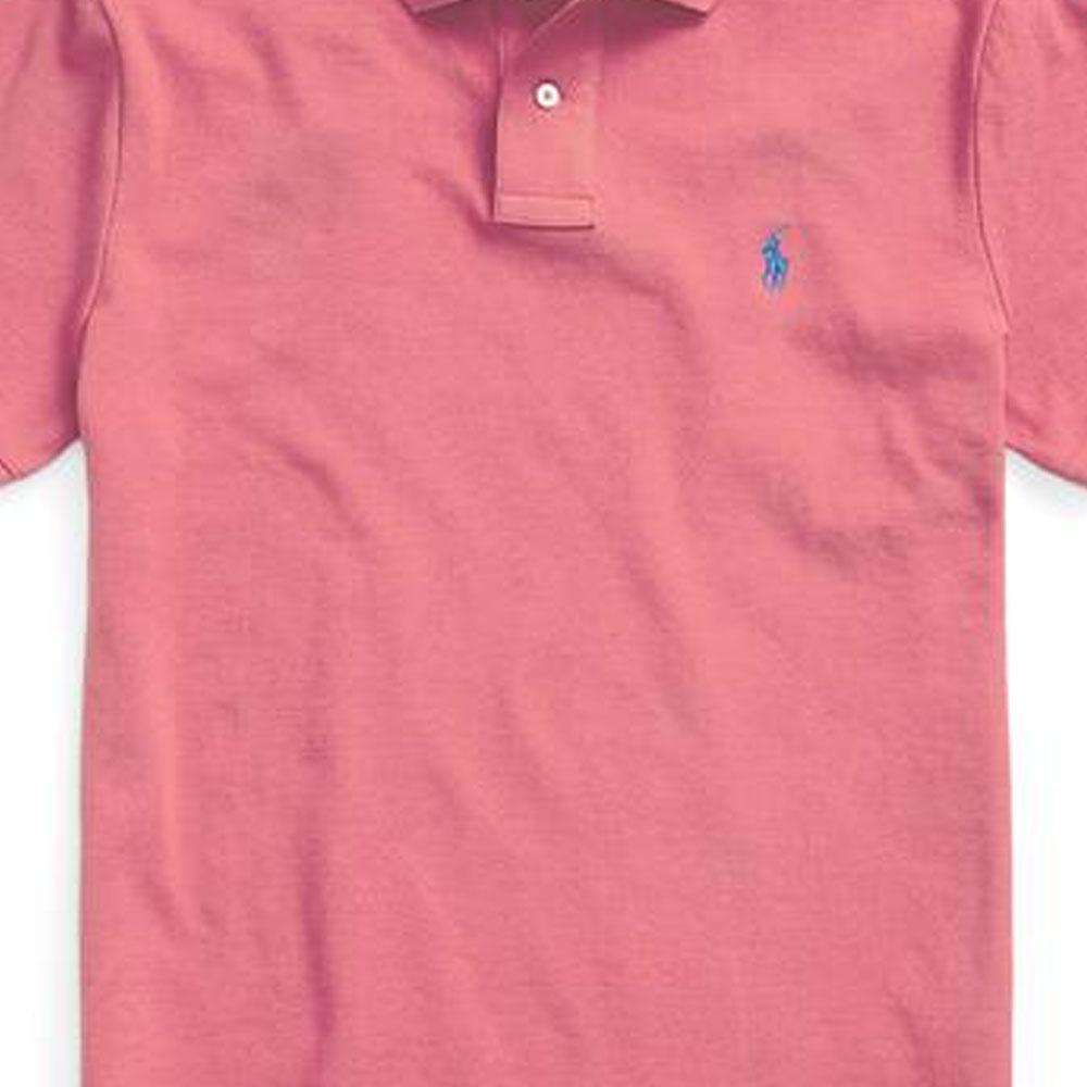Polo Ralph Lauren Solid Color Polo Shirt With Buttoned Collar Short Sleeve Men Tops Red MNPOKNI1N821832-600