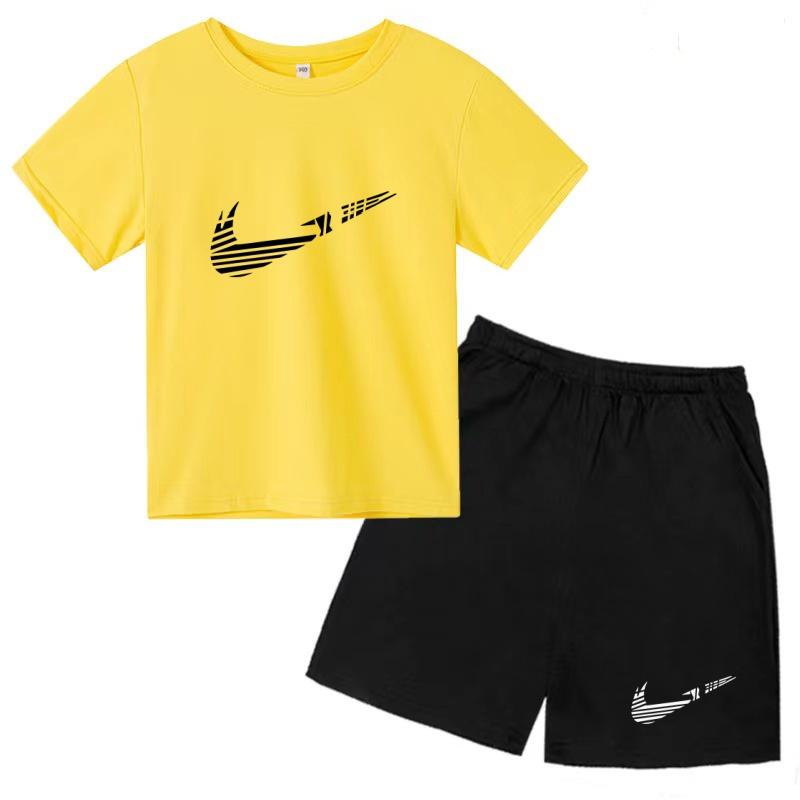 Kinder Sommer Neues Kurzarm-T-Shirt+Shorts 2-teiliges Trainingsanzug Set Junge Mädchen Geburtstagsgeschenk 3-12 Jahre Kleidung Lässig Mode Jogginganzug