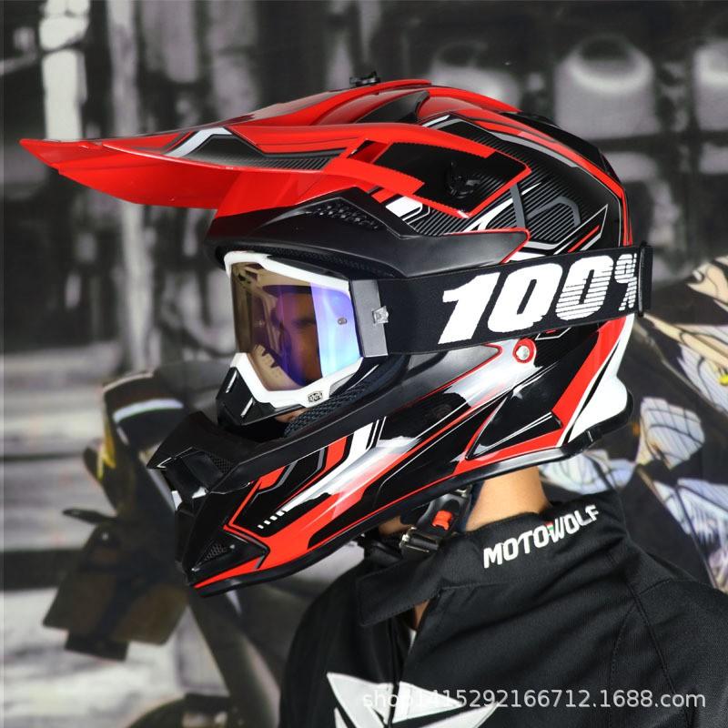Full Face Off-Road Helmet ATV Dirt Bike Mountain Downhill Racing ABS Safety Gear