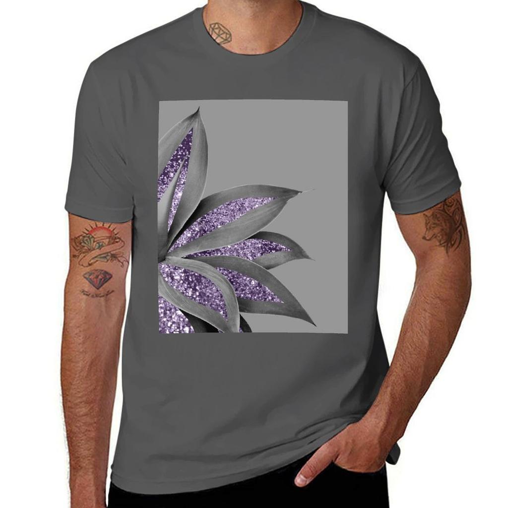 Agave Finesse Glam 4 (Photo Of Glitter Only Not Reflective) TShirt All Match Basic Short Sleeve Top TShirt