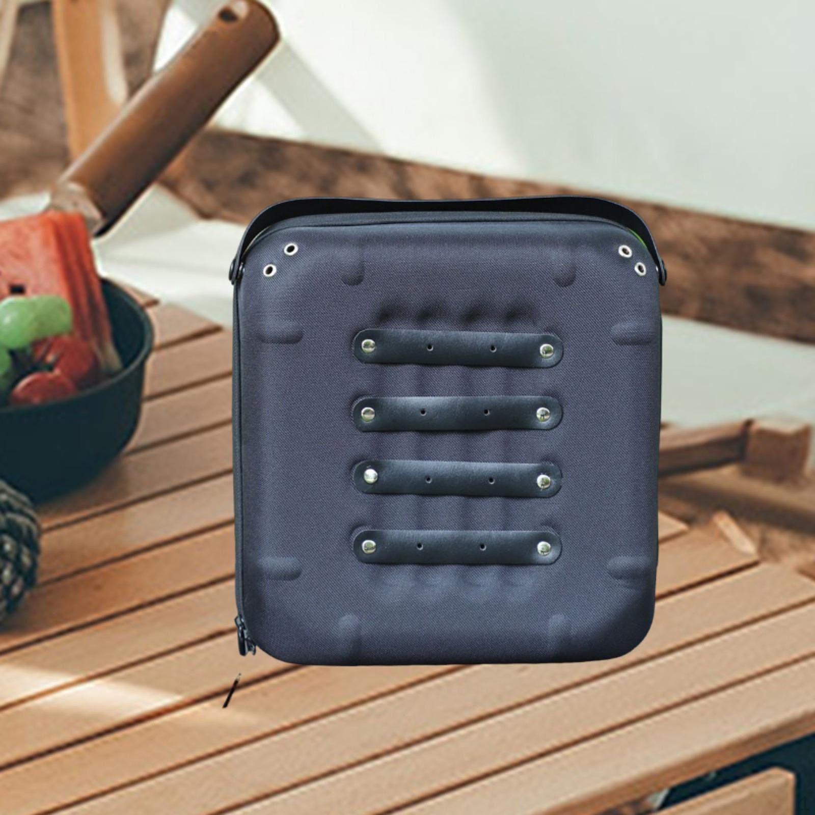 

Camping Condiment Organizer, Kitchen Tool Holder, EVA Container for Gear чорний