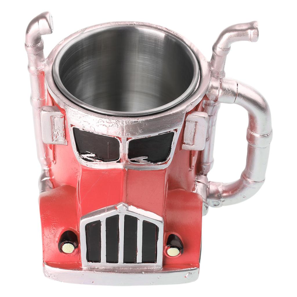 Einzigartige Sattelzug-Tasse 12,3 oz Harz-Wasserbecher für Kaffeeliebhaber und Sammler Geburtstagsgeschenk Schreibtischornament