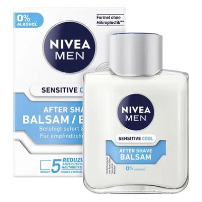 German Nivea Men Sensitive Cool Aftershave Balm Lotion 2 Pcs 100ml