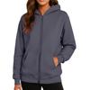 Ladies' Fashionable Solid Color Casual Hooded Long Sleeved Coat