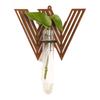 Home Ornaments Hydroponic Planter Shelf Wooden Wall Decoration Wall Mounted Planter  Plant Lover