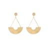 Exquisite Retro Leaf & Butterfly Ginkgo Gold Earrings: Luxurious Statement Piece