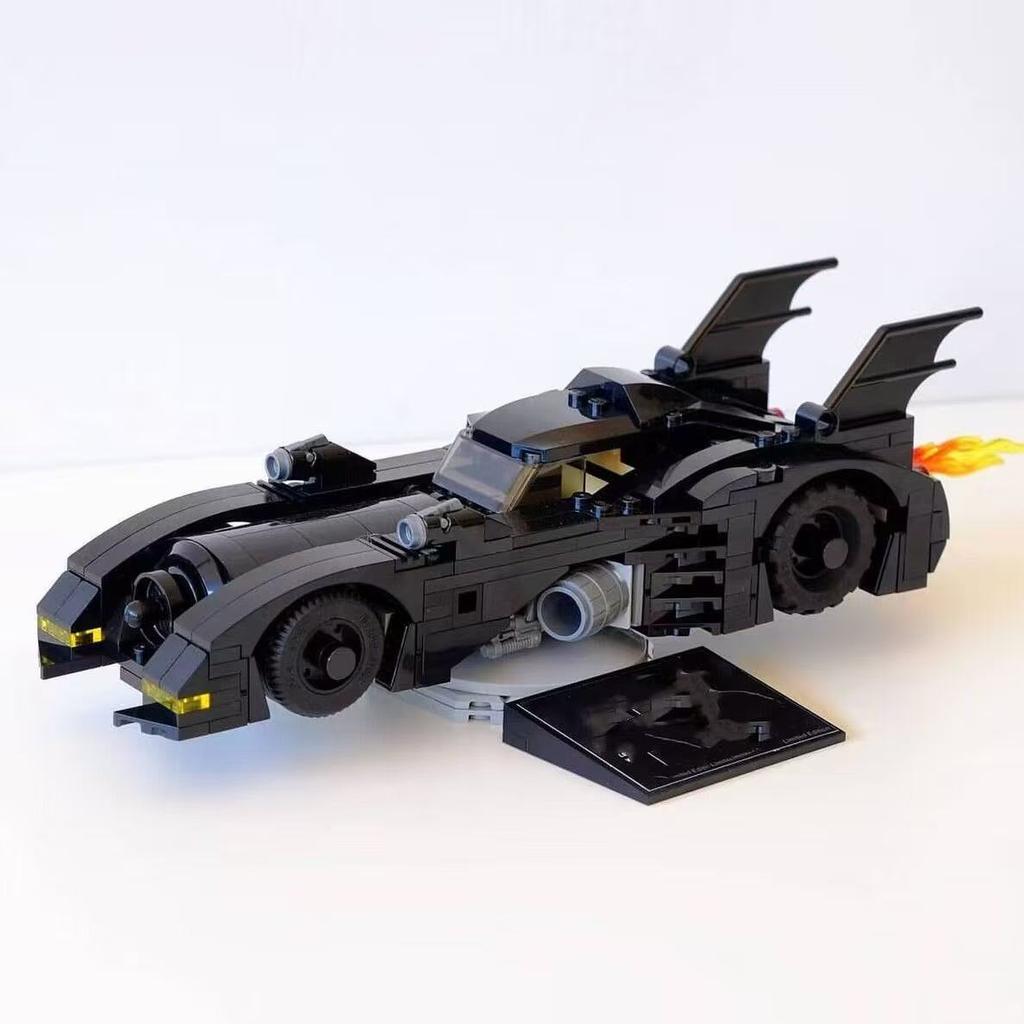 Superhero Night Knight 1989 Batmobile Supercar Model Building Blocks BatCar Model DIY Motorcycle Chariot Toys For Boys Gifts