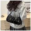 New Korean Style Underarm Bag for Women Soft Touch Faux Leather Shoulder Purse Minimalist Design Chic Handbag