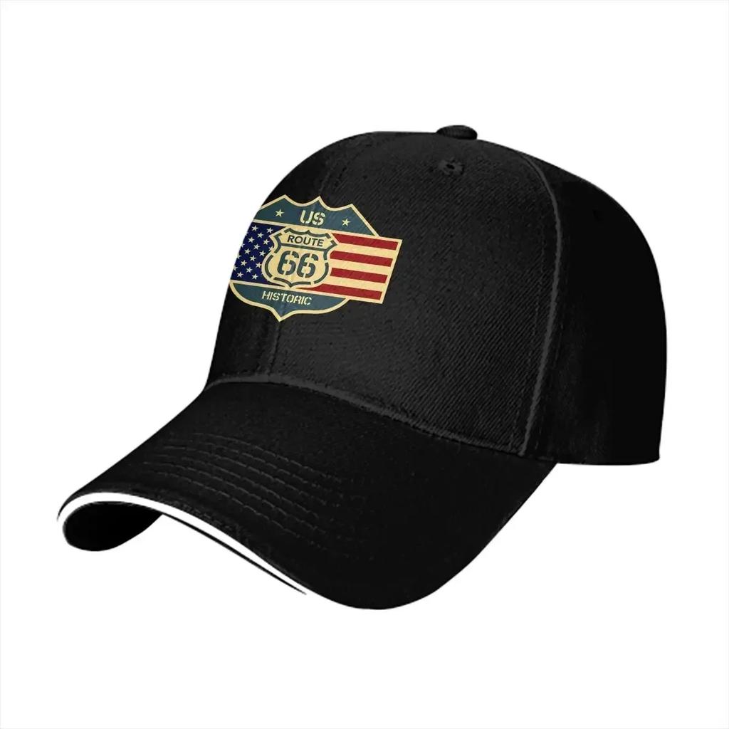 Summer Cap Sun Visor US Hip Hop Caps U S Route 66 Peaked Hats
