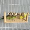Wear-resisting Parrot Perch Stand Natural Wooden Bird Teeth Chew Toy  Parakeet
