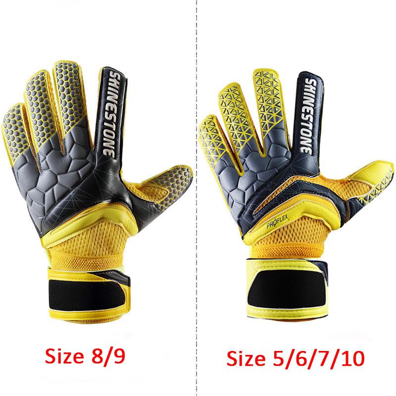 Men Professional Soccer Goalkeeper Gloves Finger Protection Goal Thickened Latex Football Gloves for futbol futebol Goalkeeper