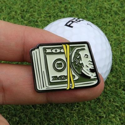 2ks magnetických značkovačů golfových míčků Kreativní tvar Nerezové Odolné proti korozi Kompaktní velikost Jedinečný design Značky na golfové míčky Příslušenství