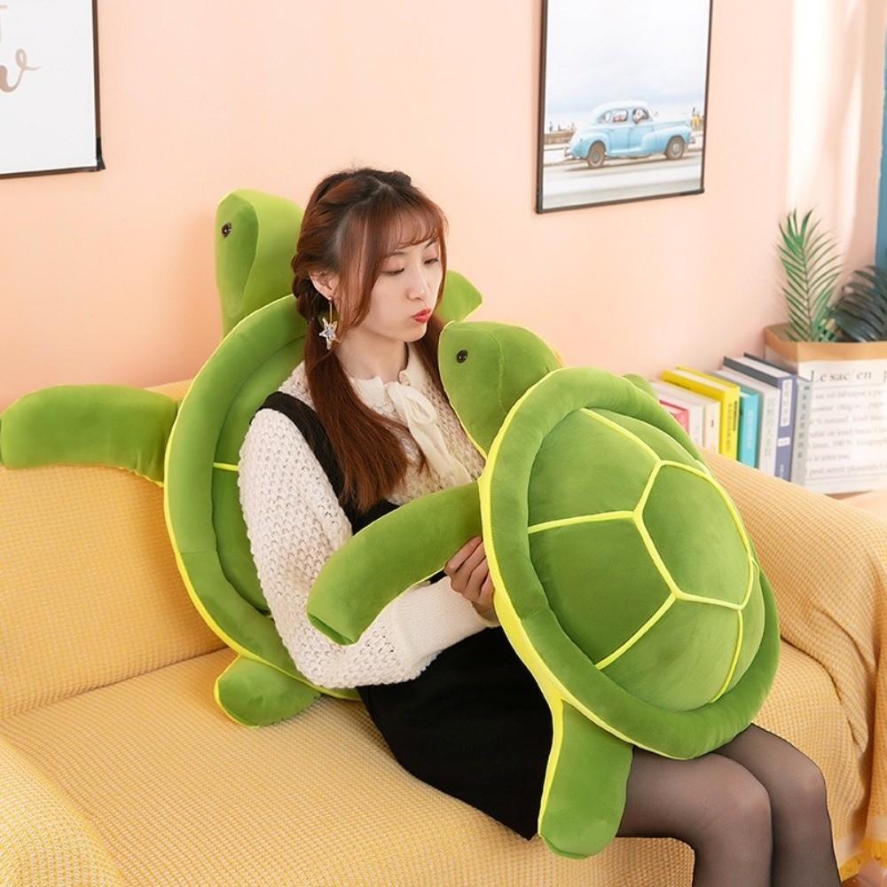 Soft Realistic Turtle Toys Cute Cartoon Stuffed Animal Dolls Sea Turtle Pillow Cushion Kids