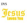 Jesus Love You Letters Reflektierende Auto Fahrzeug Karosserie Fenster Aufkleber Aufkleber Dekor