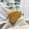 Hand-Woven Charging Station Storage Box Cable Management Basket For Usb Cables Data Cables Organizer