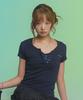 Aejeuon Ever Button Tee / Navy