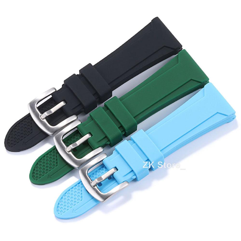 Soft Silicone Rubber Watch Strap 22mm 24mm 26mm Men Women Sport Waterproof Breathable Wrist Band Replacement Bracelet Belt
