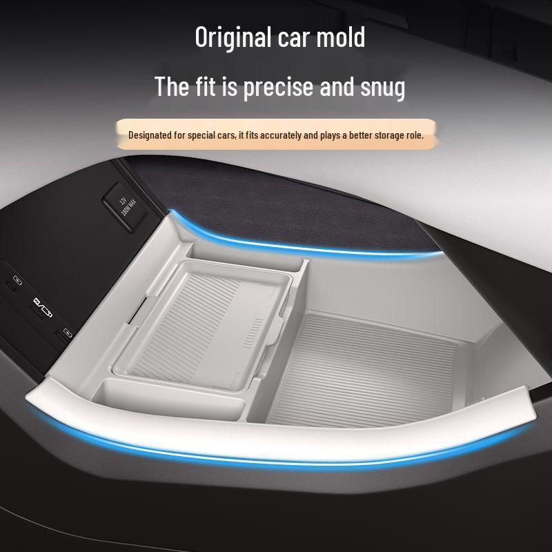 Fits 26 Denza N9/N8L Models: Central Console & 25 Lower Layer Storage Boxes for Car Interiors.