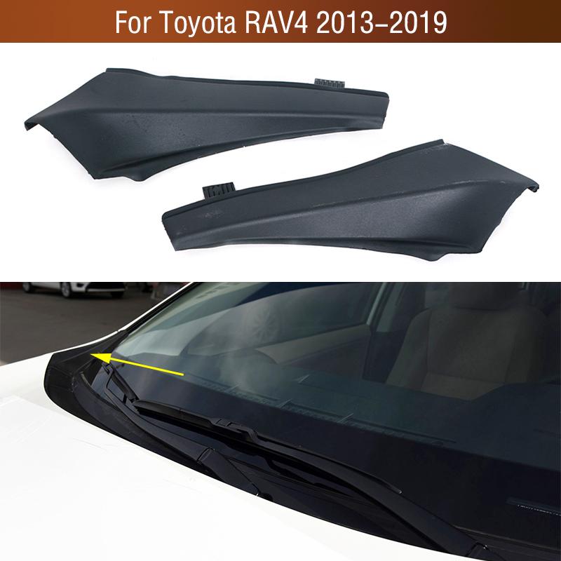 Car Front Windshield Wrap Corner Trim Wiper Cowl Side Trim Cover Lid Cap For Toyota RAV4 XA40 2013 2014 2015 2016 2017 2018 2019
