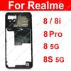 For Realme 8i 8 Pro 8S 8 4G 5G Middle Frame Housing Bezel Middle Frame Cover With Side Button Camera Lens Cover Repair