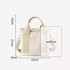 Women Canvas Tote Bag Large Capacity Handbags Shoulder Bags Zip Crossbody Bag