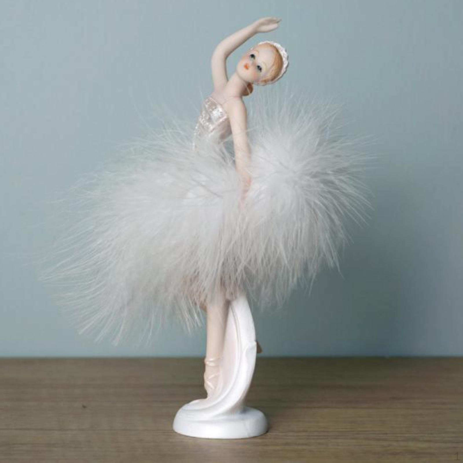 Dance Girl Statue Decor Desktop Ornament Collections Figurine Sculpture for Side Waist