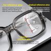 Trendy High Quality Multifocal Reading Glasses Men Women Fashionable Retro Progressvie Eyeglasses Cat Ey HD Far Sight Glasses