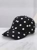 Black And White Polka Dot Baseball Cap Unisex Breathable Sun Protection Hat For Adults