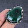 Malachite Gemstone 925 Sterling Silver Jewelry Ring Size 8