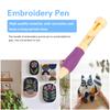 Embroidery Felting Needle Punch Pen with 2 Spring Needles Set Tool for DIY Craft