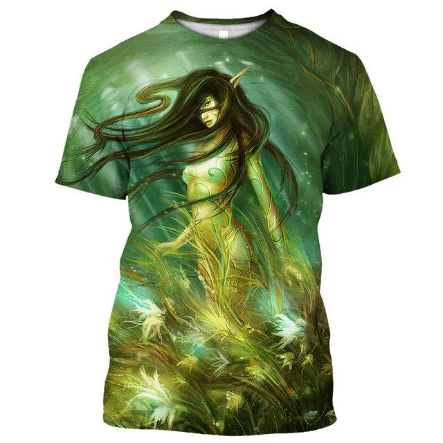 New Men's T-shirt 3D Print Body Art Men's Clothing Tees O Neck Oversized Casual Short Sleeve Shirt Cool Hip Hop Streetwear
