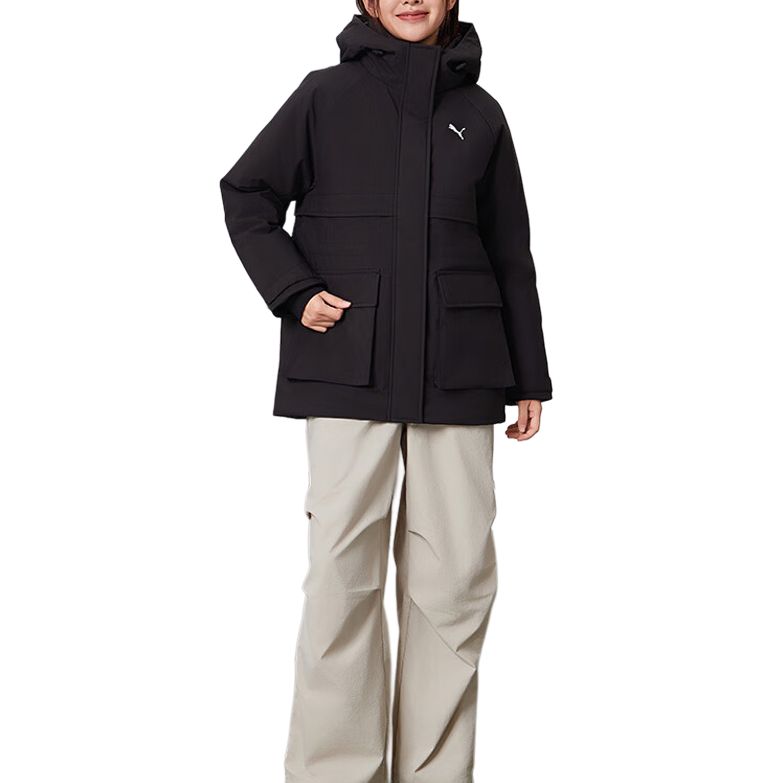 PUMA Down Jackets Women's Black Hooded 692779-01