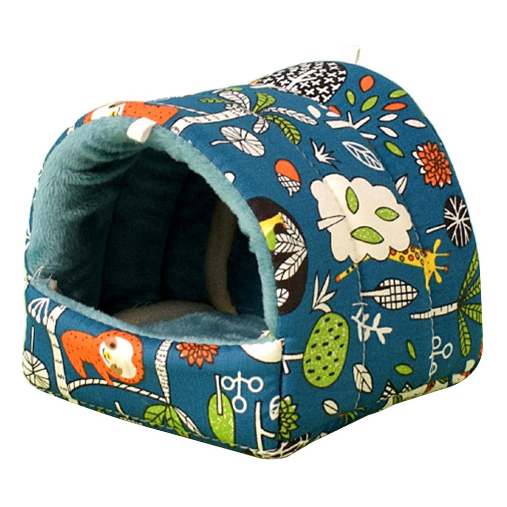 Small Animal Hammock House Hanging Tree Bed Cage Accessories Hamsters Plush Hideout Bedding Bed for Chipmunks Ferrets