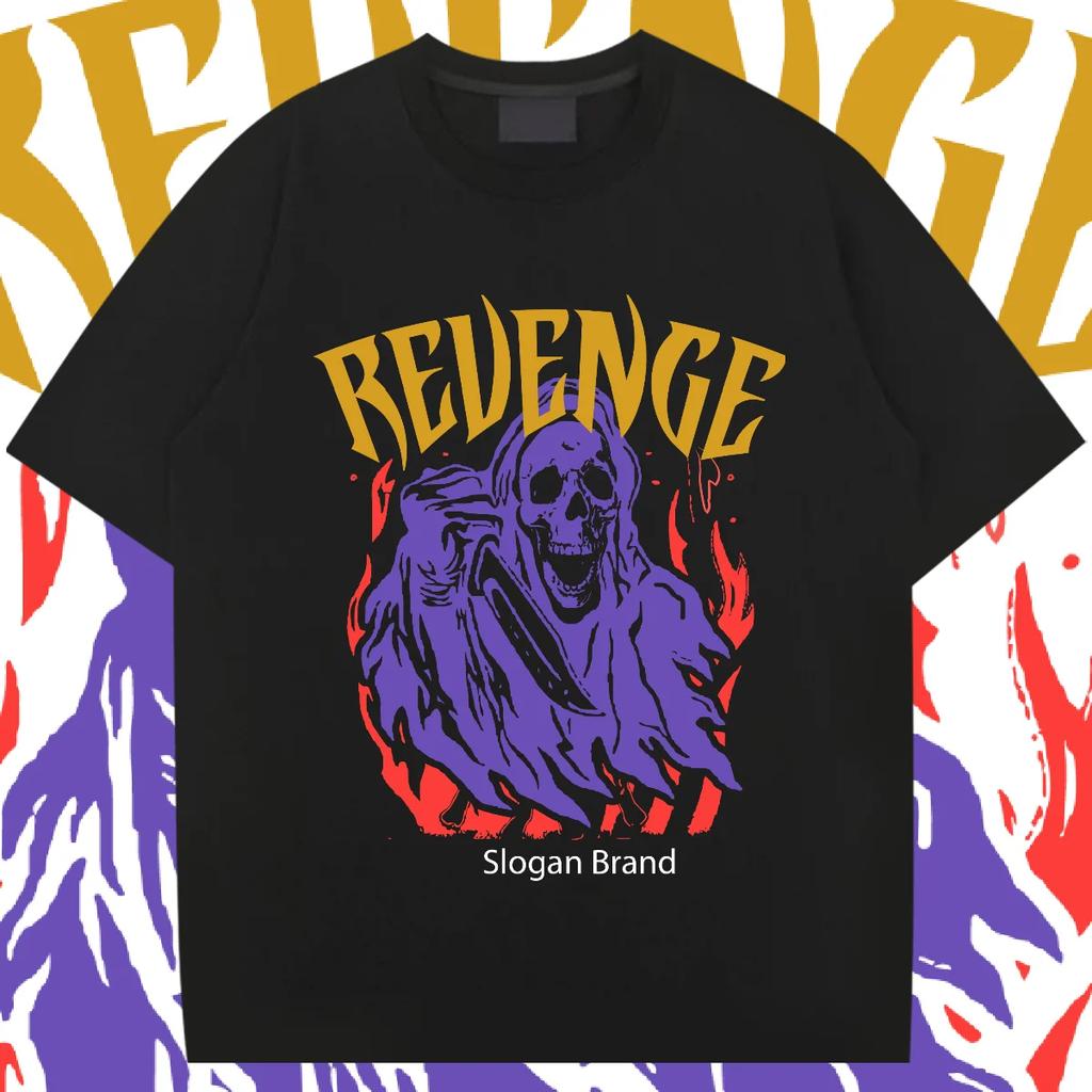 Round Neck Tshirt Loose Oversized Tee Retro Harajuku Rapper Tops Design Special Cotton Clothes Casual Comfort Men Clothes DIY