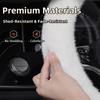 Suitable for Volkswagen Plush Steering Wheel Cover, Autumn and Winter Warm Non-Slip Protective Cover, Golf Tiguan Polo T-Roc Jetta Id.4 Id.3 Atlas
