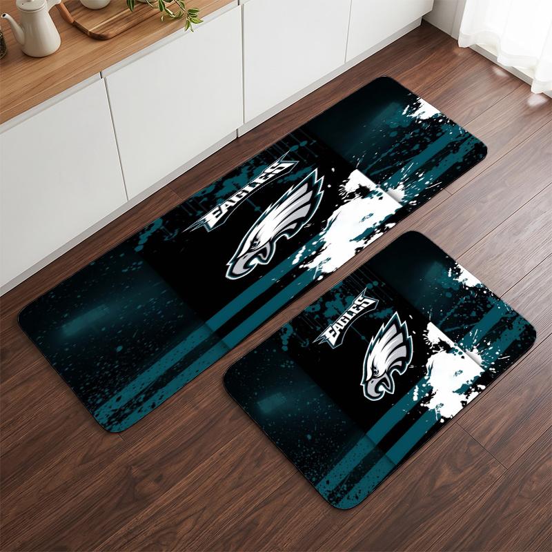 Philadelphia Eagles (64) Flannel Kitchen Mat Soft Anti-Slip Kitchen Floor Runner Rug Kitchen Rug for Home Kitchen Decor